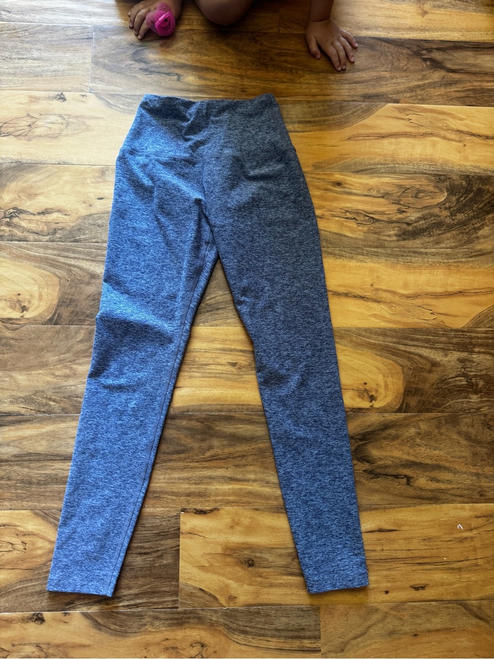 Beyond Yoga Heathered Gray High-Waist Leggings